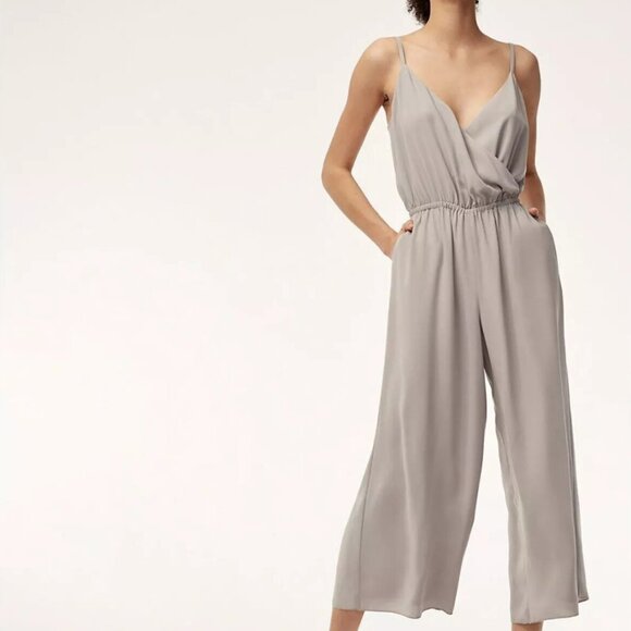 Wilfred Soft Pink Summer Evening Wedding Light Jumpsuit Size Large - Picture 2 of 16